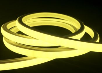 Светодиодный НЕОН гибкий LP 220В 2835 120 8Вт 50м/бухта 120LED/1м 8x16мм желтый