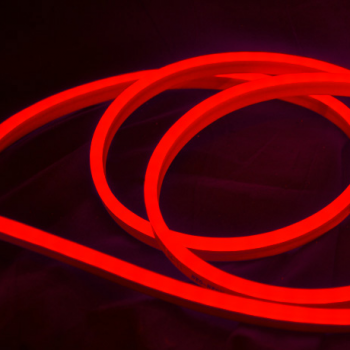 Светодиодный НЕОН гибкий LP 220В 2835 120 8Вт 50м/бухта 120LED/1м 8x16мм красный
